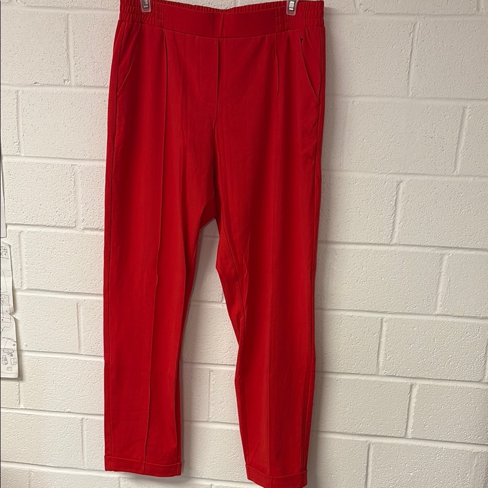 Sandwich_ Red Pull On Trouser Pants